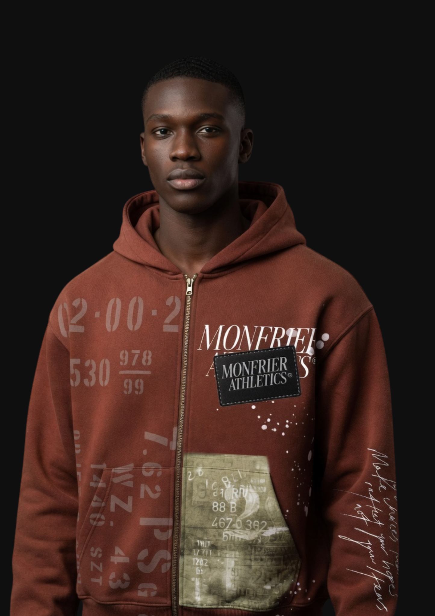 MONFRIER 88M DROP SHOULDER ZIP HOODIE