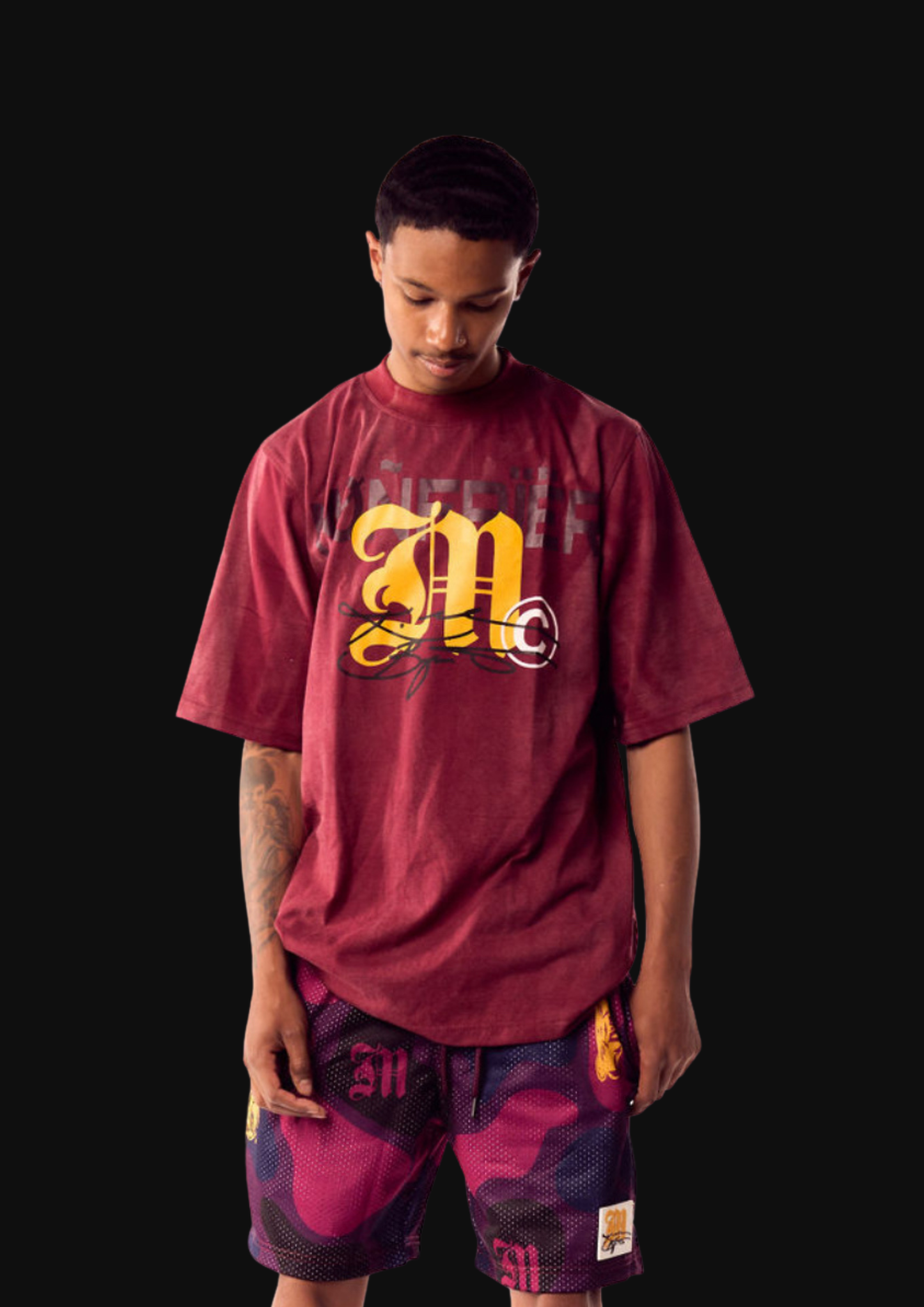 KB Maroon Oversized Tee